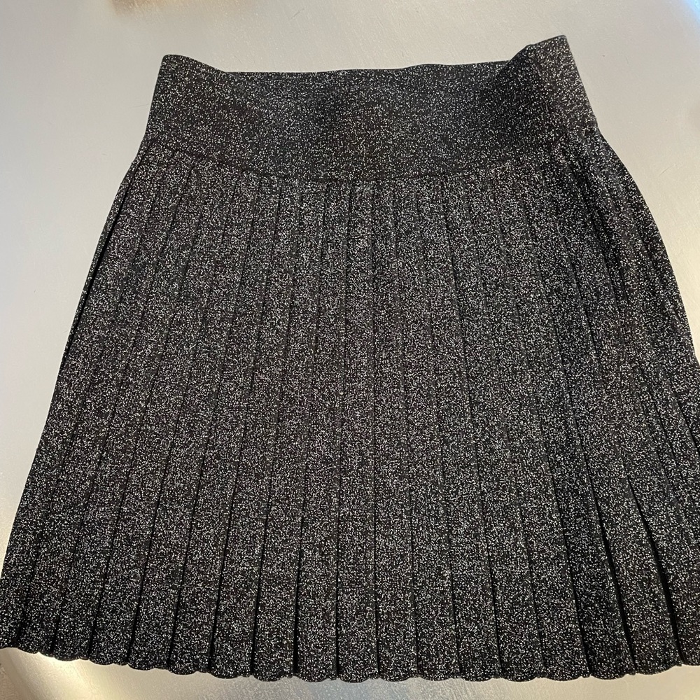 Scripted pleated mini skirt, NWT, size M
